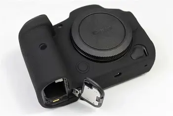 Silikónové puzdro Gumené Fotoaparát Prípade Taška Kožené Polovicu Tela, Nastavte Kryt Pre Canon EOS R5 Spodnej Prípade Batéria Otvorenie