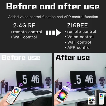 Gledopto Zigbee-RF Most Smart Previesť RF na Zigbee Signály Kompatibilné Zigbee Bránou Smartphone APP Control Ovládanie Hlasom Echo