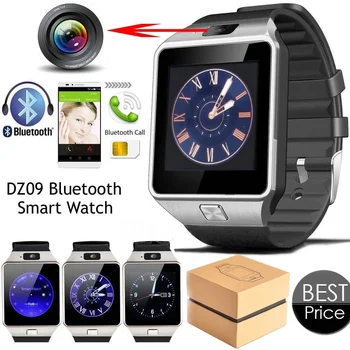 Bluetooth Smart Hodinky DZ09 Smartwatch Sledovať Telefónne Podporu SIM TF Karty s Kamerou pre Android IOS Digitálne montre homme