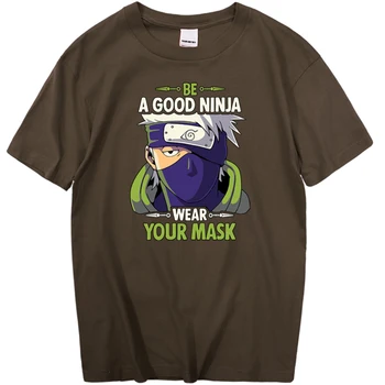 Naruto Hatake Kakashi T Shirt Mužov Hip Hop Krátky Rukáv Pánske Japonské Anime T-Shirts Bavlna Fashion T-Shirt Príležitostné Letné Topy