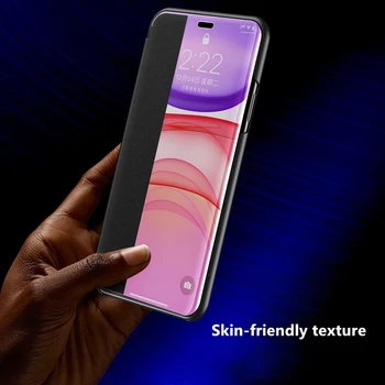 Smart View Flip puzdro Pre Iphone 12 11 Pro Max 2020 Nové Kože Flip puzdro Pre Iphone 8 7 6 X Plus Xr Xs Max SE 2020 Flip case