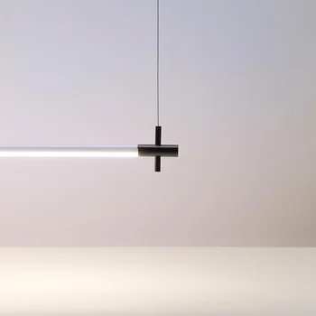 Minimalistický Dizajnér Pásy Prívesok Lampa Reštaurácia, Jedáleň Prívesok Svetlá Moderné LED Pásy Visí Lampa Office Svietidlá