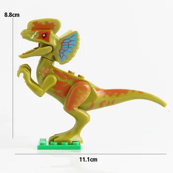 12pcs/veľa Dinosaurov Jurský Sveta filmu Toy DIY Stavebné Bloky Stanovuje Model Vzdelávacie Hračky pre Deti, hračky, Darčeky