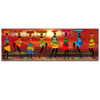 Abstrakt Africkej Ženy Umelecké Plátno Obrazy Čierna Žena Tanečník Plátno Umenie Plagáty A Vytlačí Africké Umenie Stene Obraz Domova