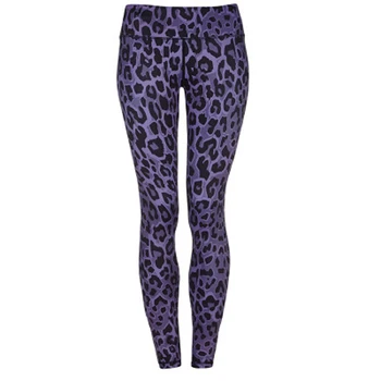 Móda Push Up Legíny Ženy Cvičenie Vysoký Pás Slim Polyester Vysoký Pás Jeggings Ženy Leopard Tlač Legíny