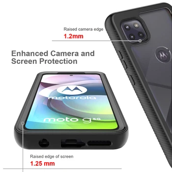 Pre Motorola Moto G 5G Plus Crystal Prípade 360 Plnú Ochranu Tela Nárazník Zadný Panel Capa pre Motorola G 5G Prípade Shockproof Kryt