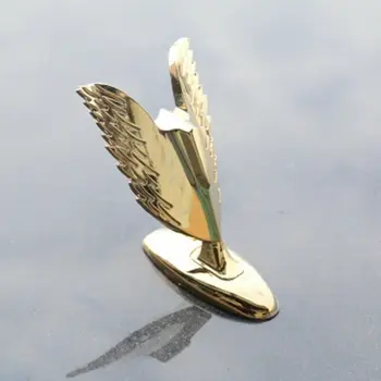 Zlatý Kov Eagle Krídlo Všeobecné Auto Predná Kapota Ornament Emblémy Odznak Nálepky