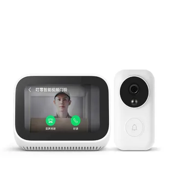 Xiao Mi AI Video Zvonček Dotykový Displej Bluetooth Reproduktorov 5.0 Digitálny Displej Budík, WiFi, Smart Pripojenie Reproduktorov