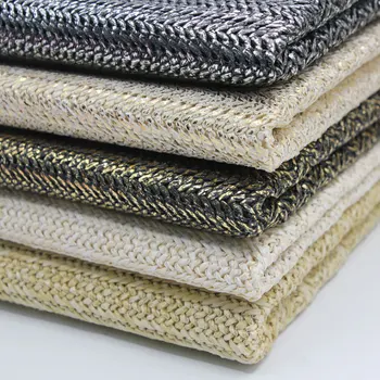 Eco-Priateľský PP Raffia Tkané Textílie Priedušná Ručné DIY Slamy Vak Materiál Tkanina 45x140cm