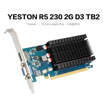 Yeston R5 230-2G D3 2GB 64Bit GDDR3 625MHz 1200MHz Video Herné Grafická Karta s Nízkou spotrebou pre PC Počítač