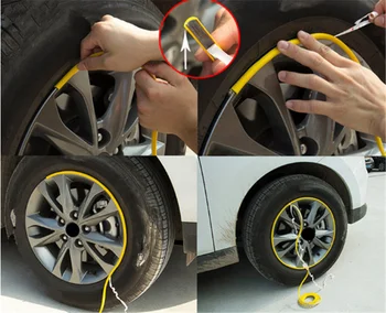 Auto dodáva pneumatiky ochrany krúžok nárazníka kolesa dekorácie-nálepky na Lexus UX RC ES RX NX LS LF-1 LC CT JE LX GS LF-SA
