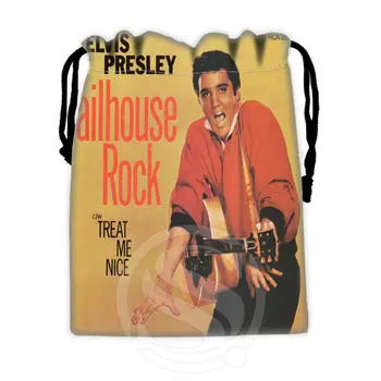 Nové Vlastné Elvis Presley Šnúrkou Tašky Vlastné Skladovanie Tašky Skladovanie Vytlačené Prijímať veľkosť Vrecka 18X22cm Kompresie Typ Tašky