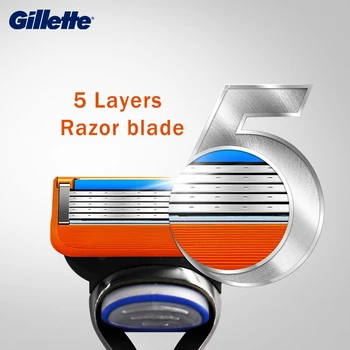 Pôvodné Gillette Fusion 5 Holenie Rovno Holiaci Strojček Pre Mužov A Vymeniteľné 5 Vrstva Žiletky Príručka Kazety Bezpečnosti Britva