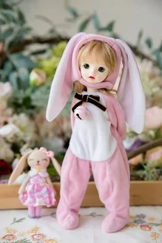 BJD bábiky oblečenie Vhodné pre 1/6 minútu imda3.0 roztomilý oblečenie zvierat jumpsuit pyžamo jingle bell milkshake roztomilý zajačik