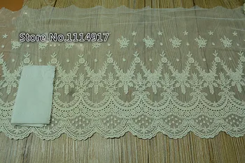 Mäkké Ultra široký Vintage Bavlna Výšivky, Čipky Výbava Čipky Tkanina Šírka 30 cm/45 cm 3Yds/veľa
