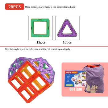 KACUU Veľké Veľkosti Magnetického Bloky DIY Magnet Hračky, Stavebné hračky Pre Deti Zmontované Magnet Buliding Bloky Vzdelávacie Darčeky