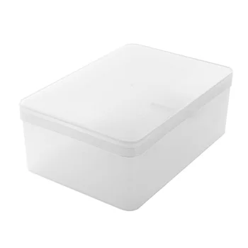 Priehľadný Plastový Kryt Môže Byť Položený Oblečenie Úložný Box Ploche Kozmetické Úložný Box Kuchyňa Obdĺžnikový Úložný Box
