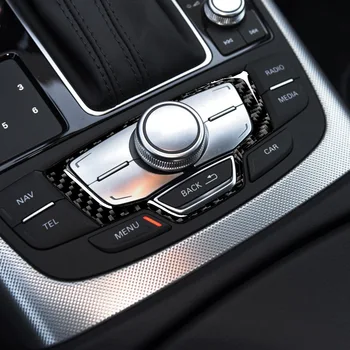 Pre Audi A6 C7 C8 Uhlíkových Vlákien Centrálne Riadenie, Radenie Panel Auto Tovaru Auto Interiéru Zahŕňa Nálepky Výbava Auto Príslušenstvo
