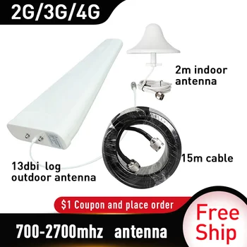 2G 3G, 4G Antény 700~2700mhz 13dbi Vonkajšia anténa Strop izbovou Anténou 15 m kábel Príslušenstvo pre Mobilný Signál Booster