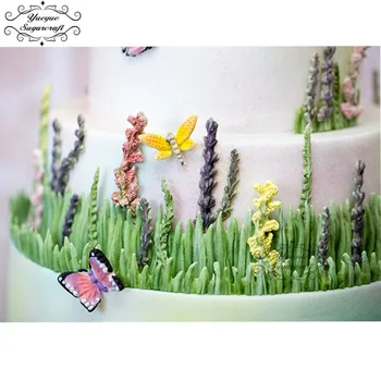 Yueyue Sugarcraft levandule milujú romantické kvetinové Silikónové formy fondant formy cake zdobenie nástroje čokoláda, formy