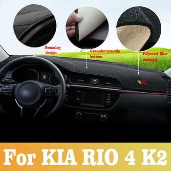 Pre Kia Rio 4 K2 2017 2018 2019 Auto Panel Kryt Vyhnúť Light Pad Nástroj Platformu Kryt Mat Koberec Príslušenstvo