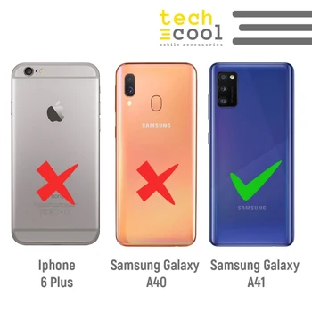 FunnyTech®Silikónové puzdro pre Samsung Galaxy A41 l lebky transparentných farieb