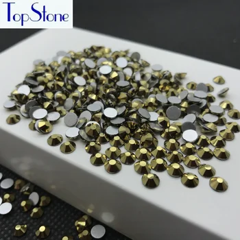 Topstone Zlato Hematite Nail Art, Kamienky SS3 SS4 SS5 SS6 SS8 SS10 SS12 SS16 SS20 SS30 kamienkami glitters Non rýchlu Opravu crystal