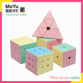 Moyu kocky Moyu macarons kocky 3x3 puzzle magic cube rýchlosť kocky 3x3 pyramídy cubee kocka Moyu macaron krásne cubo magico hračky