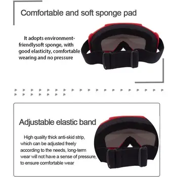 Najnovšie Motocyklové Okuliare Priedušná Okuliare S Nastaviteľným UV Ochranu Motorke Lyžiarske Okuliare Pre Pretekárske Prilbu Gafas Dirt Bike