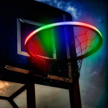Vonkajšie LED Basketbalová Obruč Lampa Stabilný Výkon Č Kúrenie, Bezpečnostné Solárne Kôš Rim Svetla pre Deti Deti Hra