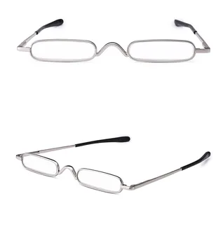 IENJOY Elegantné Okuliare na Čítanie Kovový Rám, Ultra-tenké Mužov Okuliare na Čítanie Prenosný Mini Lampa na Presbyopia Okuliare s Box