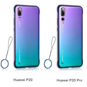 Huawei P20 Pro Prípade Frameless Matný Transparentný Kryt Pre P 20 Prípade Silikónový Ochranný Nárazník Pre Huawei P20 Lite Telefón Prípadoch