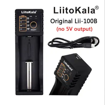 LiitoKala Lii - 100 B 18650 Carregador DE Bateria DE Para 266650 16340 CR123 LiFePO4 1.2 V, ni - mh, ni - Cd Bateria Rechareabl
