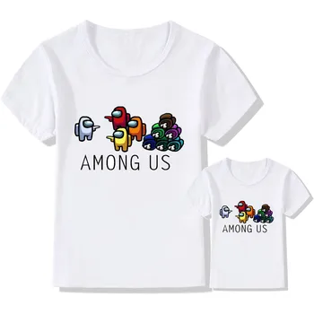 Rodina Zodpovedajúce Oblečenie Camisetas Medzi Nami Pozrieť Deti Roupas Otecko Oblečenie Maminku A Mi, Matka, Dcéra Ropa Madre E Hija