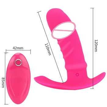 IKOKY G-spot Masér Klitoris, Vagina Stimulátor 12 Rýchlosť Nositeľné Dildo Vibrátor Sexuálne Hračky pre Ženy Bezdrôtové Diaľkové Ovládanie