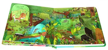 POP-UP Jungle anglický Vzdelávací 3D Klapka Obrázkové Knižky, Enchanted Forest Deti, Deti z Čítania Knihy