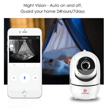 Pripaso Smart Wireless IP Kamera WiFi HD 720P Kamera Vnútorné Home Security Dohľadu CCTV Sieťová Kamera Baby Monitor (2 ks)
