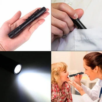 ZHIYU Prenosný Mini LED Baterka Pero Svetlá Zoomovateľnom O5 Vrecku Svetlo, Pochodeň Vodotesné Svietidlo AAA Batérie Led Pre Kempovanie Lampa