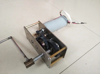 Hydraulické ruky vietor urýchlenie prevodovka prevodovka trvalý magnet DC motor 220v150 w Výkon Generátora