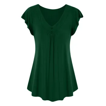 SAGACE dámskej Módy žena T-shirt Príležitostné Letné Sexy Farbou tvaru Krátke Rukáv tričko ženy Bavlna Plus Veľkosti 6XL Tričko