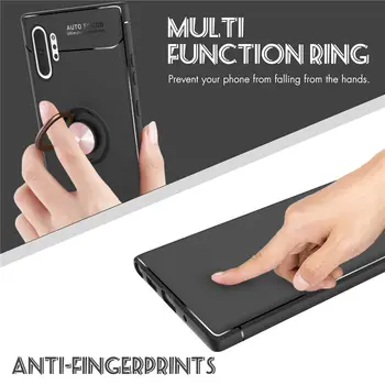 Pre Samsung Galaxy Note 10 Plus Luxusné Shockproof Brnenie Robustný Prípade Funda S Držiak na stojan a magnet Pre Samsung Poznámku 10 10+