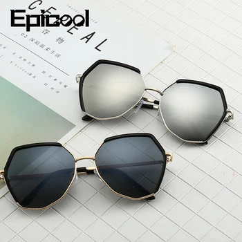 Epicool Pilot, slnečné Okuliare Ženy Nepravidelný Tvar Zrkadla Slnečné Okuliare Mužov Hliníkový Rám Módne slnečné Okuliare Značky Dizajn oculos
