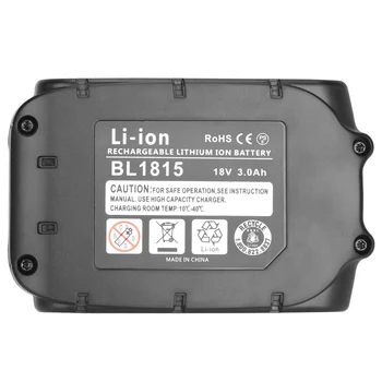 BL1815 Nabíjateľná 18V 3000mAh Lítiová Batéria Pre Makita náradie Akumulátormi BL1830 BL1840 BL1850 LXT 400