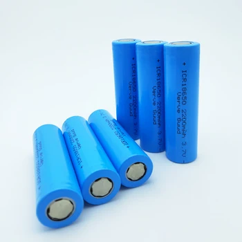 VerveGuud 6Pcs Pôvodného Real Kapacitou 2200mAh 3,7 v 18650 li-ion Nabíjateľná Batéria Pre ICR18650-22F Baterka Nástroje Batérie