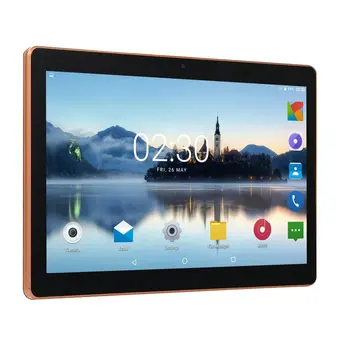 KT107 Plastové Tablet 10.1 Palcový HD Veľkej Obrazovke Android 8.10 Verzia Fashion Prenosný Tablet 1G+16 G Black Tablet
