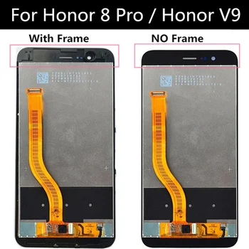 S rámom Pre Huawei Honor 8 Pro / V9 LCD Displej+Dotykový Displej Digitalizátorom. Montáž pre Česť V 9 Displej