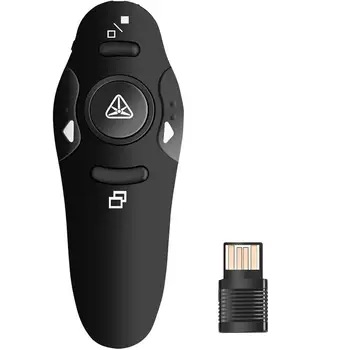 2.4 GHz Wireless USB Powerpoint Červený Laser Ukazovatele Pero Prezentácia PPT Flip Pero Ukazovateľ Klikateľné Prijímač RF Diaľkové Ovládanie