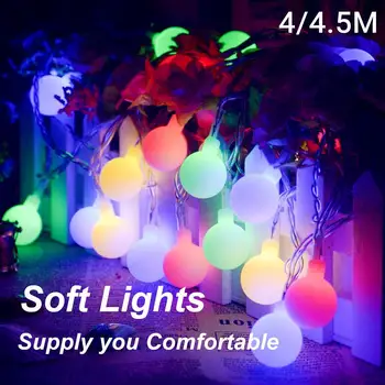 4M LED Loptu Svetlá Hviezdna Víla String Svetlá pre Spálne Záhrada Svadobné Party RGB Teplá Biela, 220V EÚ Plug 110V NÁS Plug