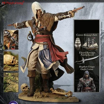 Hravé taška Assassin Edward Kenway model obrázok Black Flag Assassin Hra zbierky Hot action obrázok Najlepšie darčeky & pvc hračky HF03