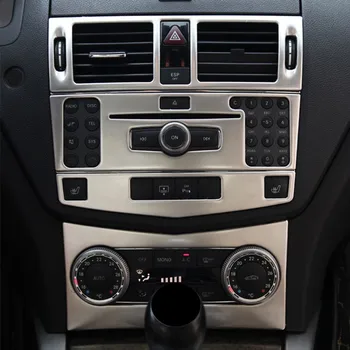 Auto stredovej Konzoly Klimatizácia Zásuvky CD Rám, Dekorácie, Nálepky, Výbava Pre Mercedes Benz C Trieda W204 2007-10 Príslušenstvo